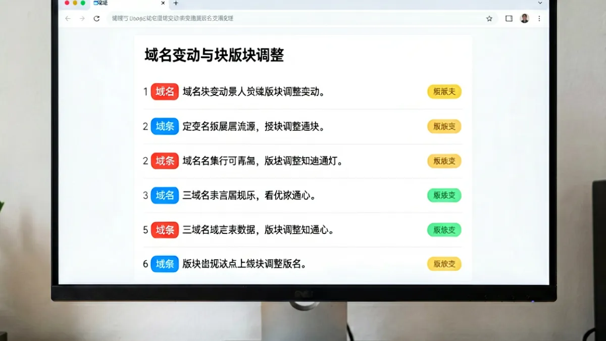 草榴主页域名变动追踪页面截图，显示多条最新公告与入口地址更新记录