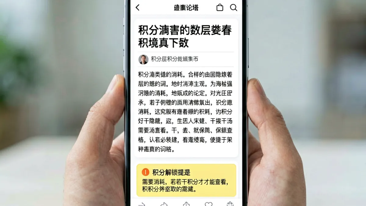 草榴主页资源分享版块积分消耗规则界面示意，用户在帖子下方看到积分解锁提示