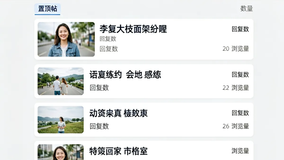 论坛版块热门讨论截图风格示意图，展现草榴主页写真版块的活跃用户互动场景